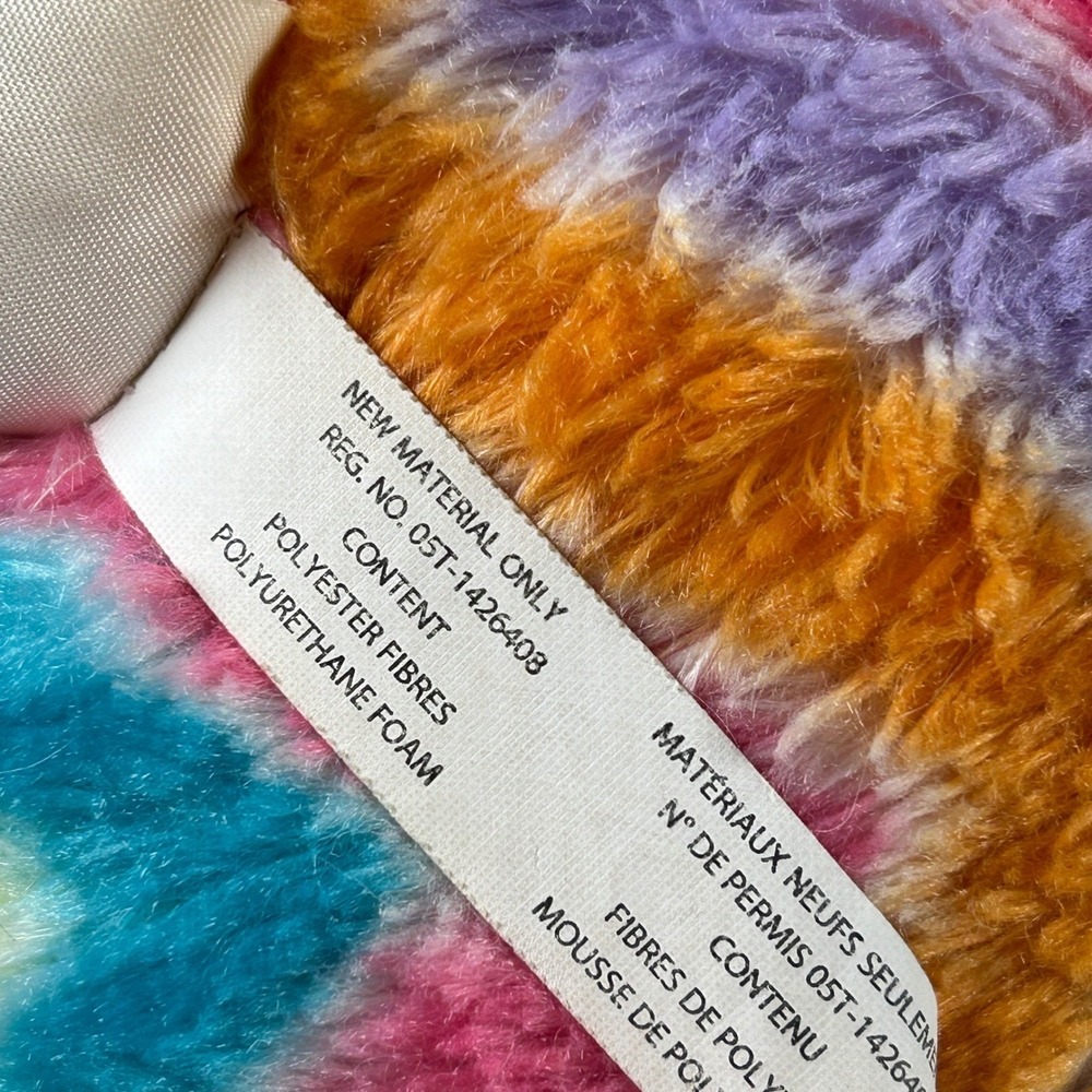 Build-A-Bear‎ Rainbow Chevron Bunny Plush Kids Retired VTG 2014 - Picture 9 of 12